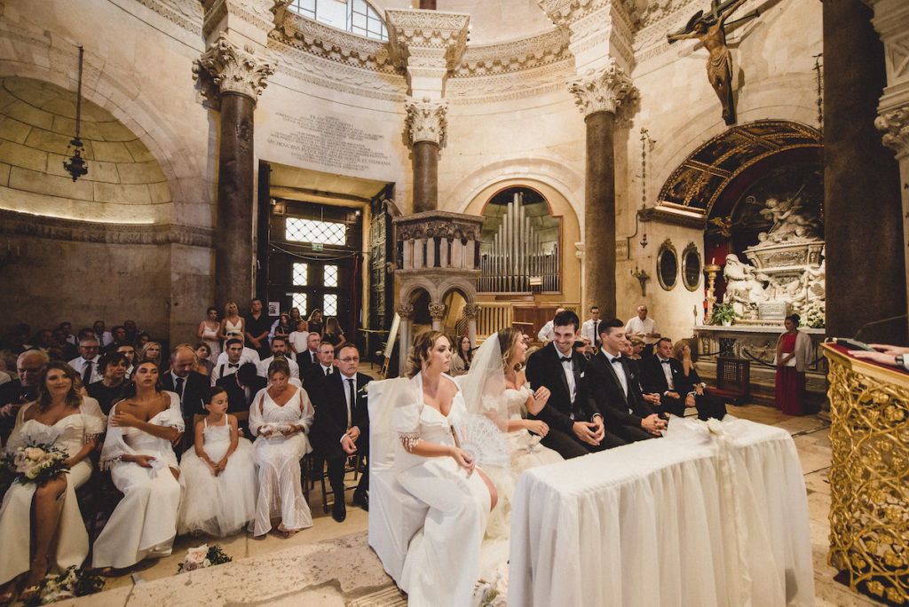 split weddings croatia church