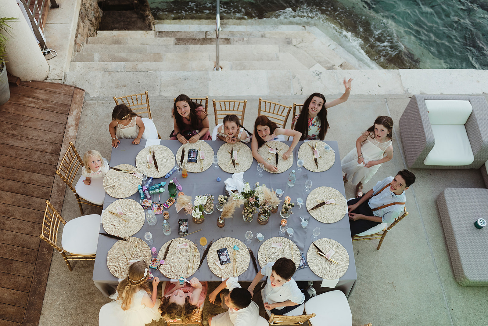 Kids at the wedding in Croatia