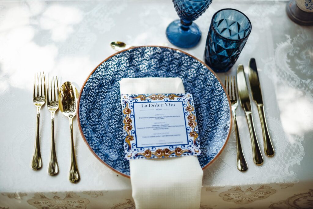 Stunning outdoor event venue by the Adriatic Sea, surrounded by lush greenery and lemon-themed decorations.