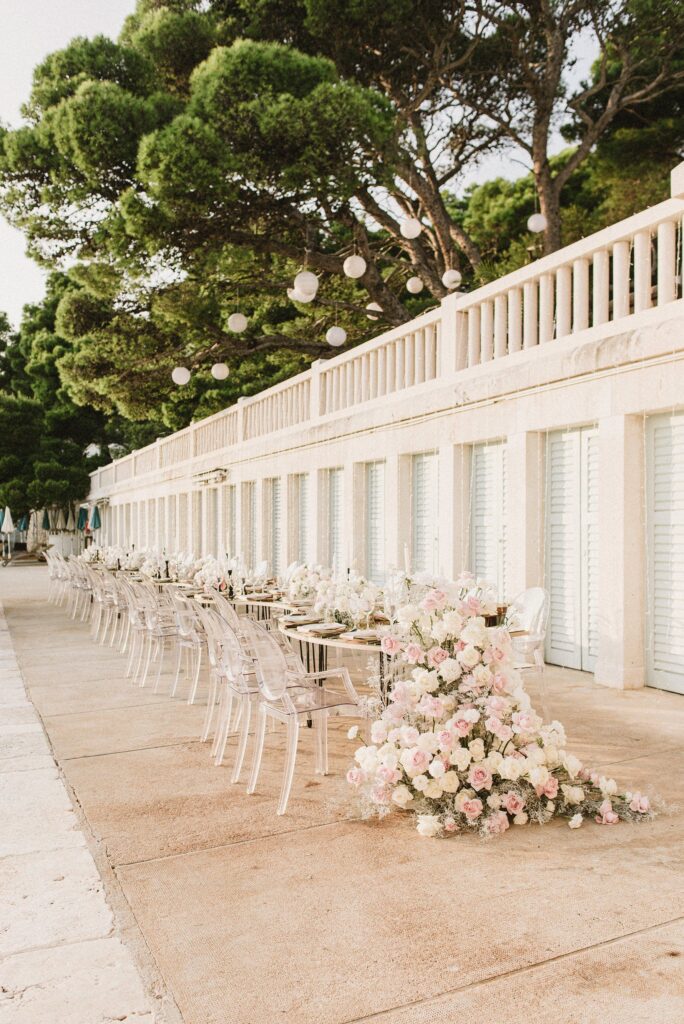 Beach Club Hvar Luxury Wedding Dinner Reception