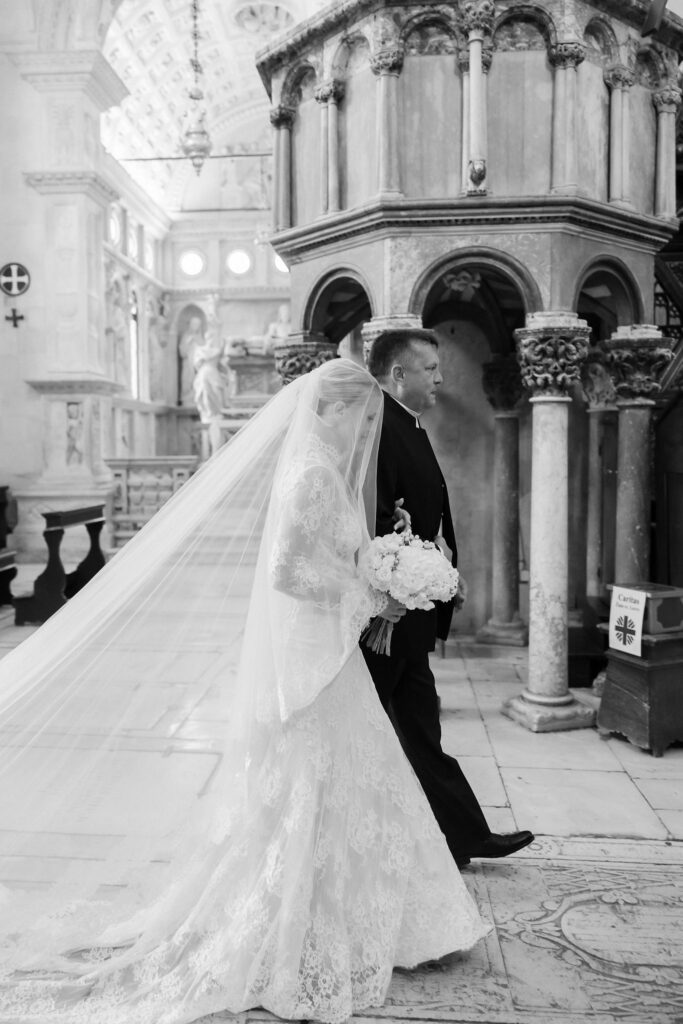 Church Wedding Ceremony in Trogir Croatia