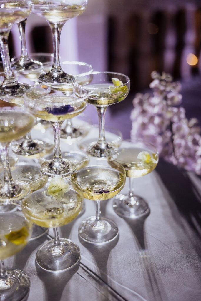 Champagne Tower wedding Palace Wedding Croatia