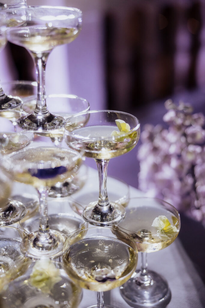 Champagne Tower wedding Palace Wedding Croatia