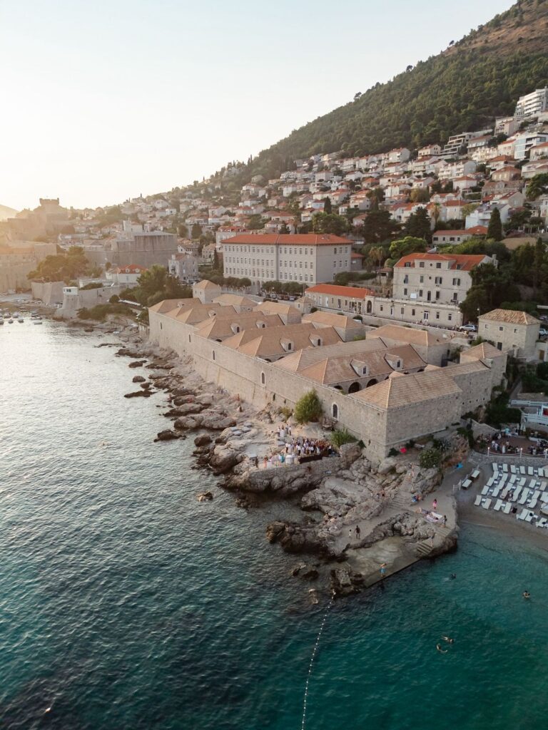 Historic Stone Arches of Lazareti Dubrovnik – A view of the iconic stone arches at Lazareti, showcasing its rich history and stunning architecture.
