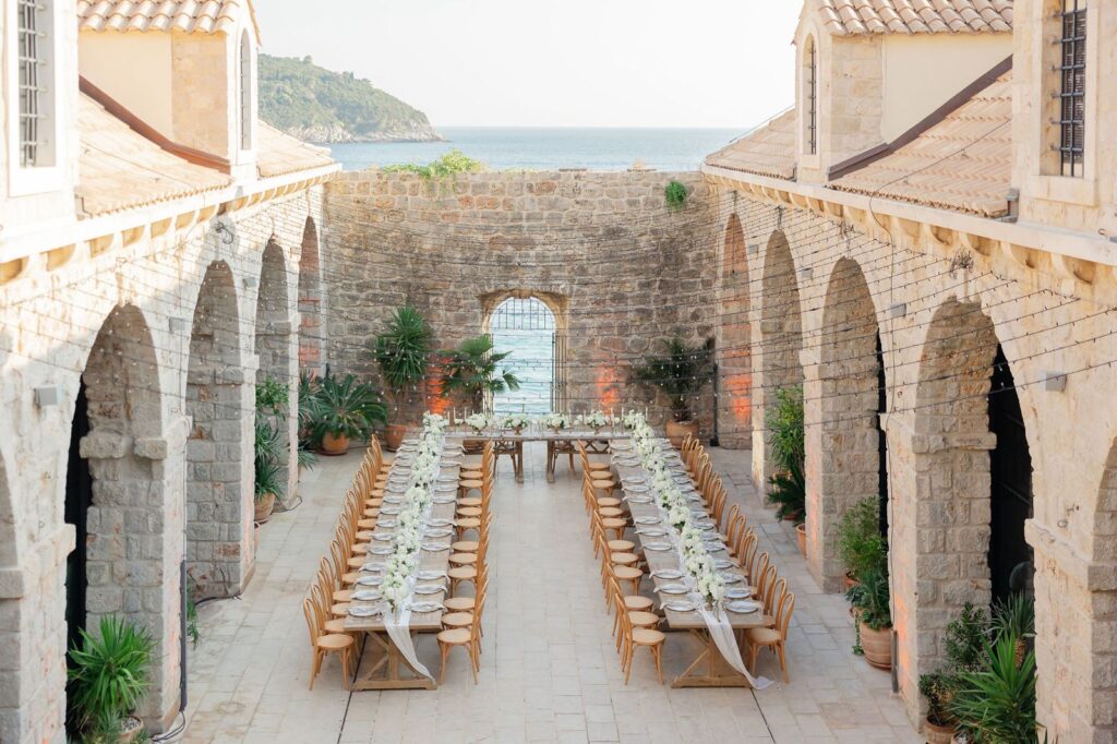 Historic Stone Arches of Lazareti Dubrovnik – A view of the iconic stone arches at Lazareti, showcasing its rich history and stunning architecture.