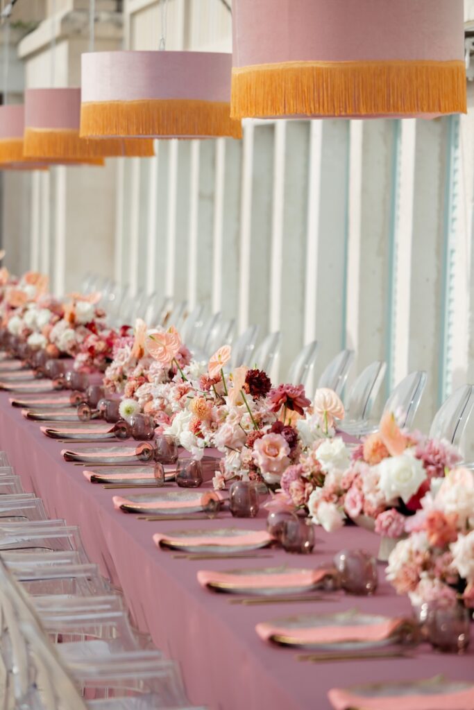 Beach Club Hvar wedding decor