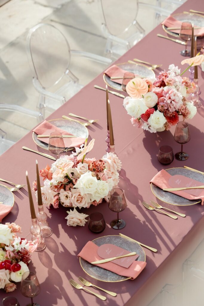 Beach Club Hvar wedding decor