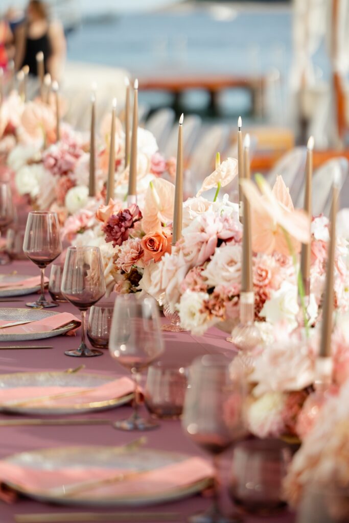 Beach Club Hvar wedding decor