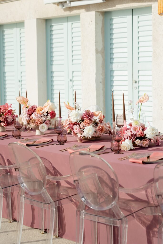 Beach Club Hvar wedding decor