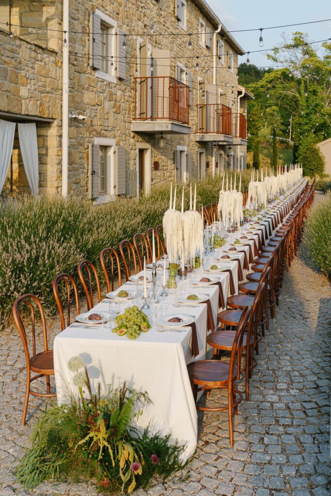 Wedding Dinner Set up San Canzian