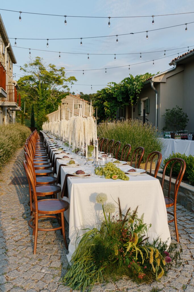 Wedding Dinner Set up San Canzian