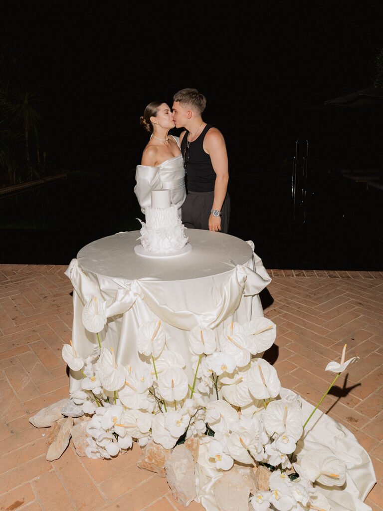 Cake Cutting at Maslina Resort Hvar Wedding