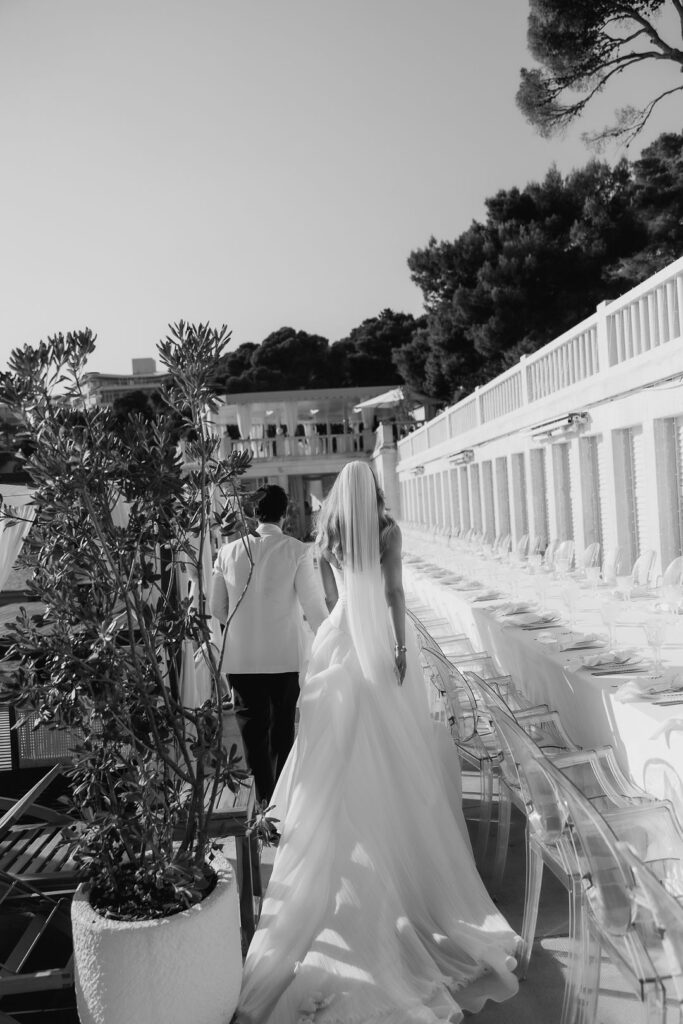 Danielle & Jonah Beach Club Hvar wedding celebration