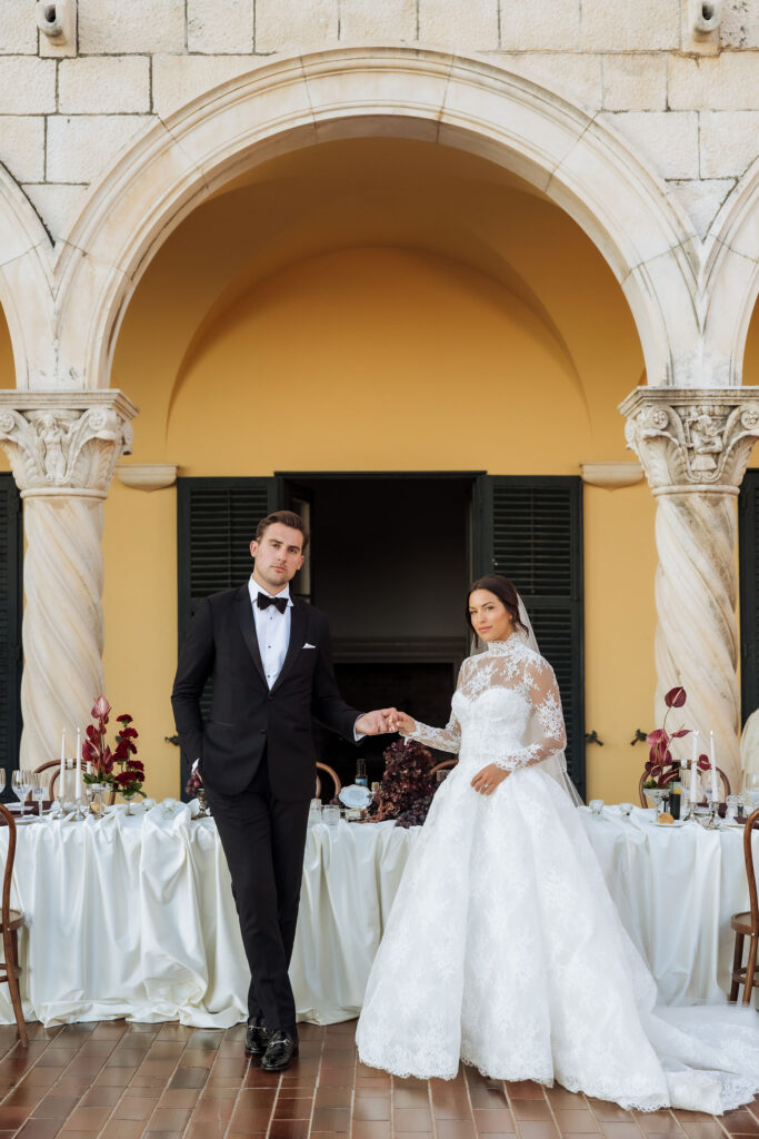 Wedding couple at the MOMA wedding venue