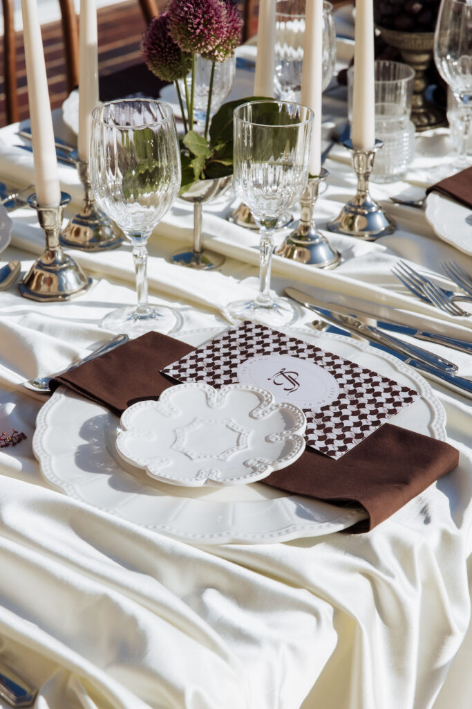 Details at MOMA venue for Julia & Jacob wedding in Dubrovnik