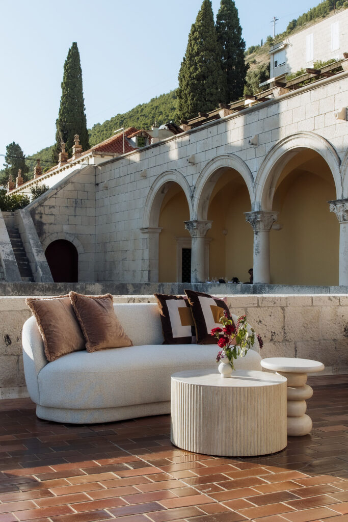 Details at MOMA venue for Julia & Jacob wedding in Dubrovnik