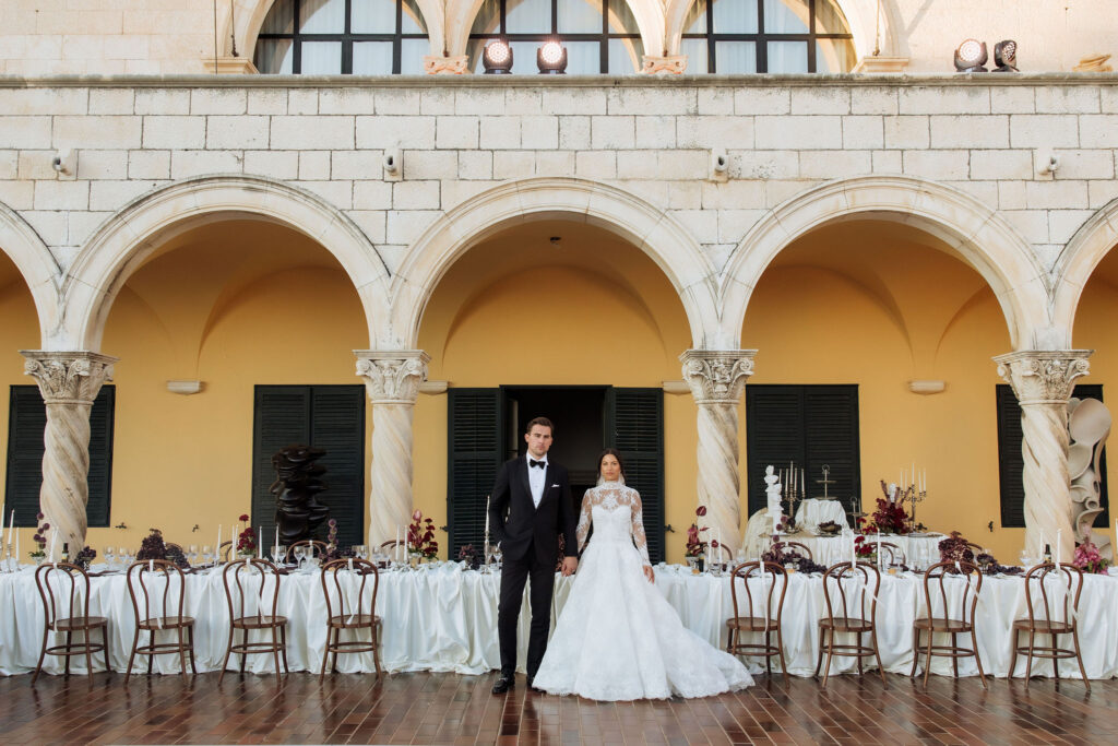 Wedding couple at the MOMA wedding venue