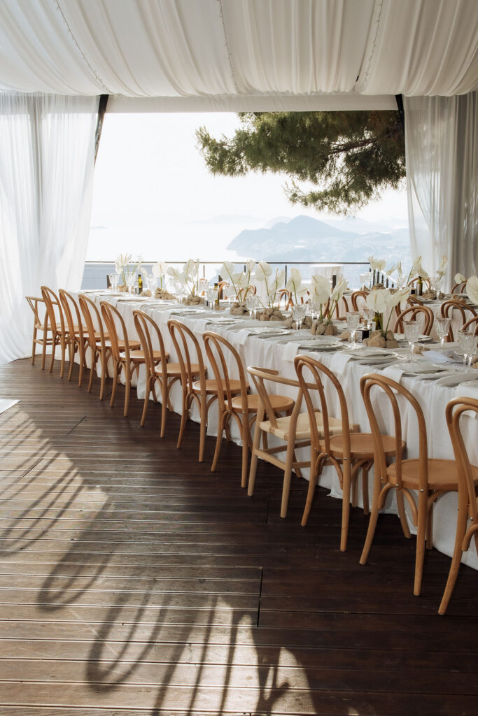 Katarina & Fouad wedding in Dubrovnik Park Orsula & Visnjica beautiful set up