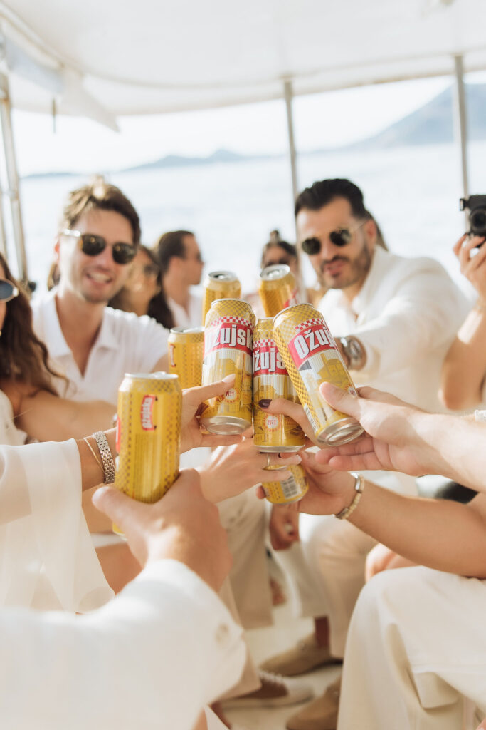 Boat ride to the Welcome Event in St Pietro Dubrovnik by Adriatic Weddings Croatia