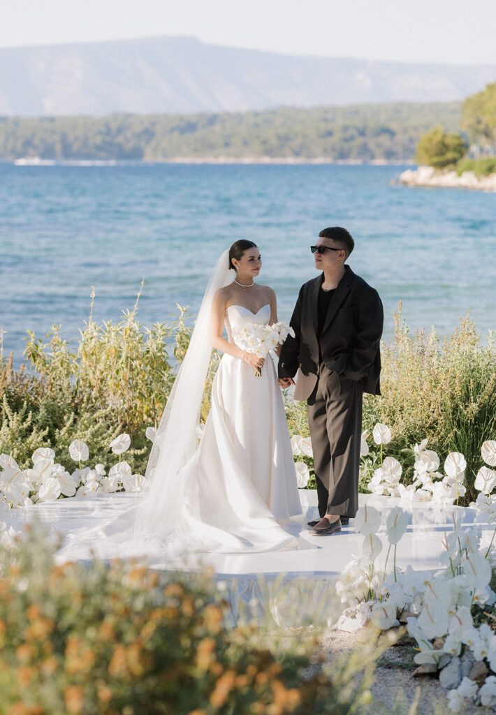 Wedding Ceremony at Maslina Resort Beach in Stari Grad, Hvar