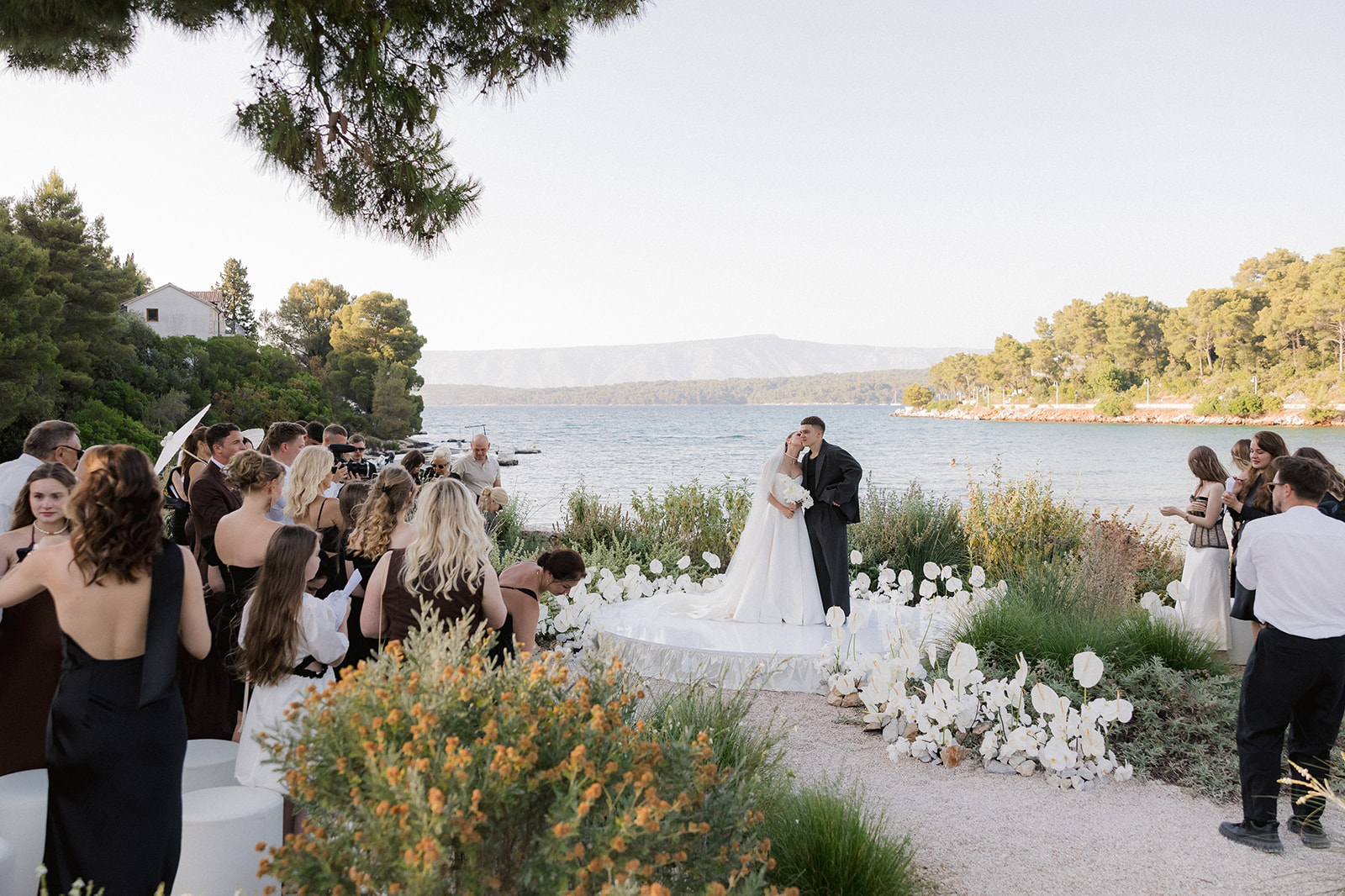 Wedding Ceremony at Maslina Resort Beach in Stari Grad, Hvar
