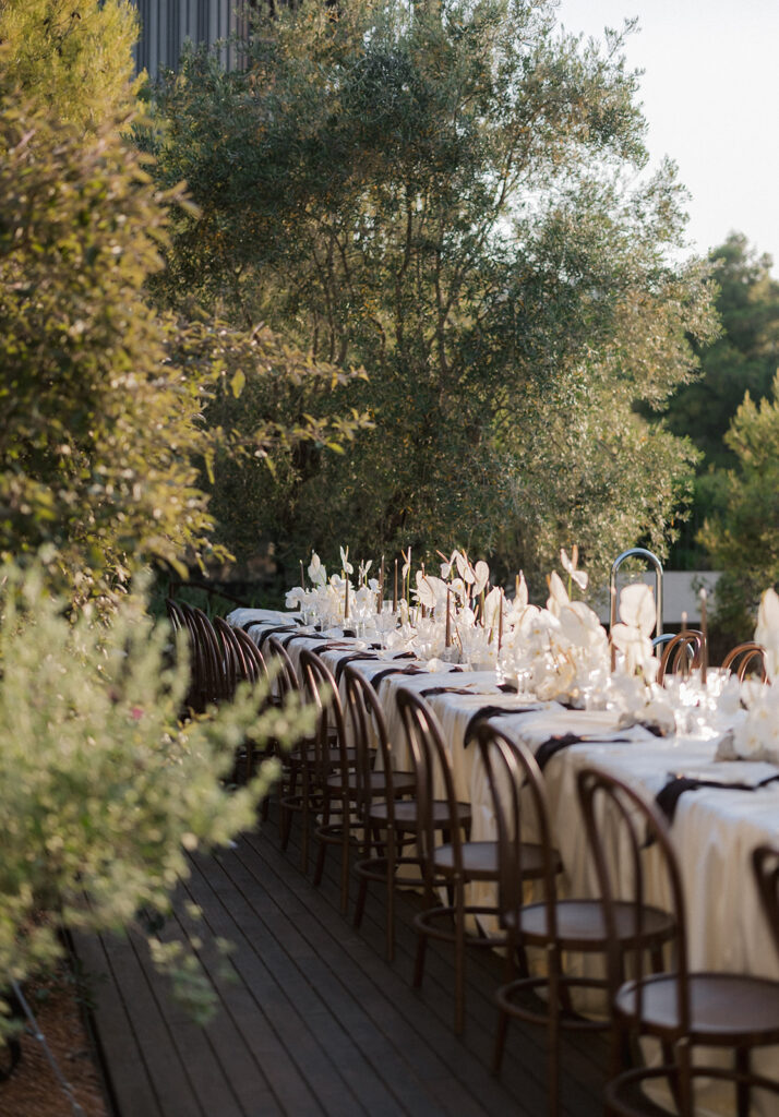 Wedding Dinner & reception set up at Maslina Resort Hvar in Stari Grad