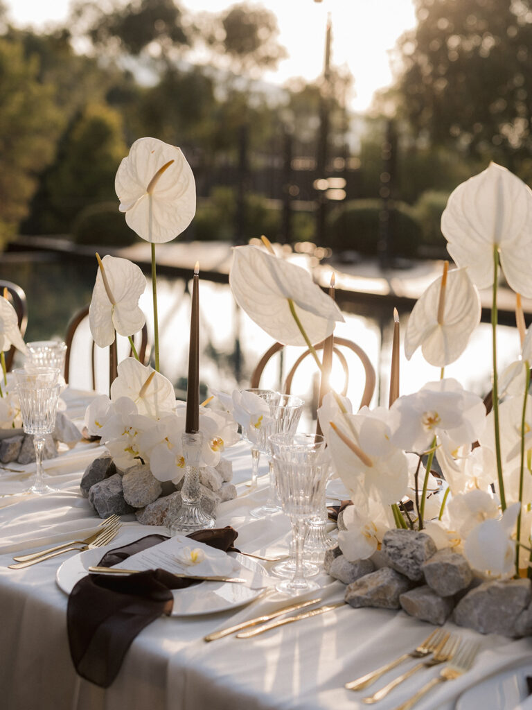 Wedding Dinner & reception set up at Maslina Resort Hvar in Stari Grad