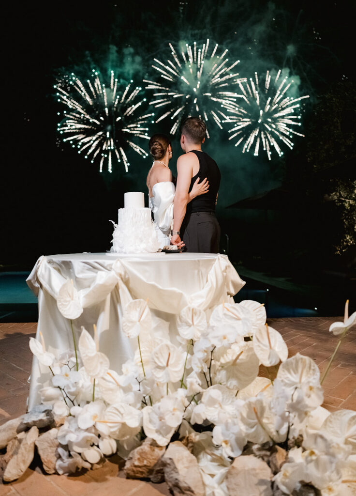 Fireworks and Cake Maslina Resort Hvar Wedding