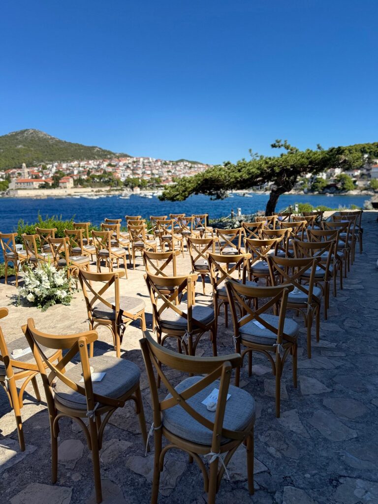 Ceremony on Galesnik Island in front of Hvar